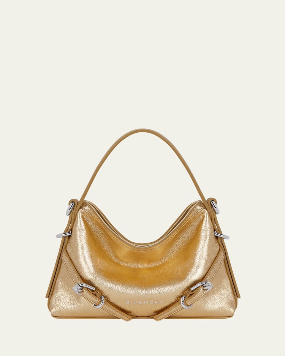 Voyou Nano Shoulder Bag in Metallic Leather